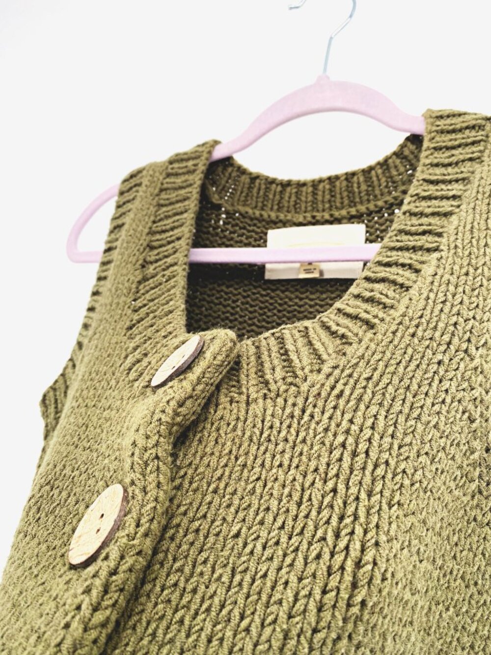 Like, Love Chunky Knit Sweater Vest - Picture 3 of 6